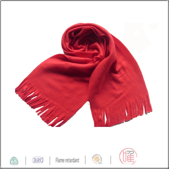 tassels promotional fleece scarf