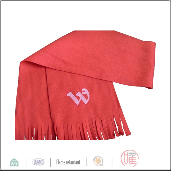 tassels promotional fleece scarf