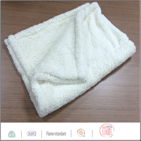 Double side sherpa throw