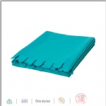 Wave edge design fleece blanket