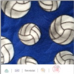 volleyball design fleece blanket