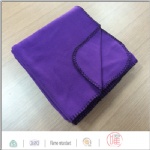 Anti-pilling one side purple blanket